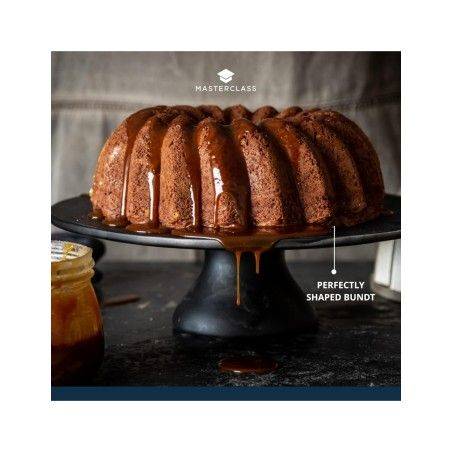 MasterClass Non-Stick Cast Aluminium Decorative Cake Tin, Swirl | Kitchen Craft | Mimocook