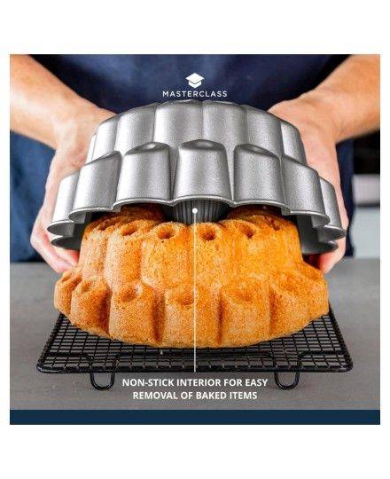 MasterClass Molde de aluminio fundido antiadherente para tartas decorativas, con pisos | Kitchen Craft | Mimocook