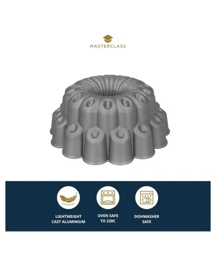 Forma de bolo em alumínio fundido antiaderente MasterClass - Mimocook