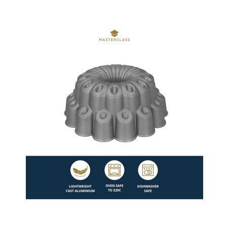MasterClass Non-Stick Cast Aluminium Decorative Cake Tin Tiered | Kitchen Craft | Mimocook