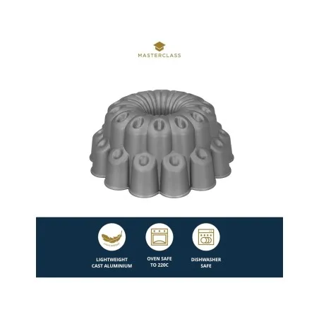Forma de bolo em alumínio fundido antiaderente MasterClass - Mimocook