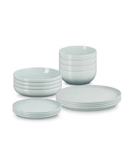 Le Creuset Set de 16 Peças de Serviço de Mesa Coupe Sea Salt | Le Creuset | Mimocook