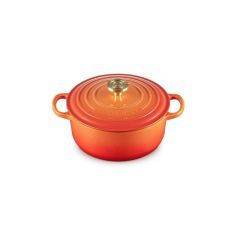 Cocotte 24cm redonda de hierro fundido Flamme Dorée Le Creuset | Le Creuset | Mimocook