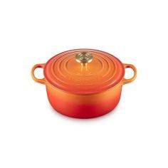 Le Creuset 24cm Flamme Dorée Round Casserole