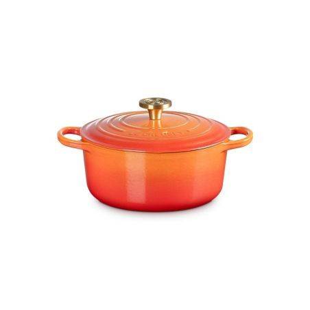 Cocotte 24cm redonda de hierro fundido Flamme Dorée Le Creuset | Le Creuset | Mimocook