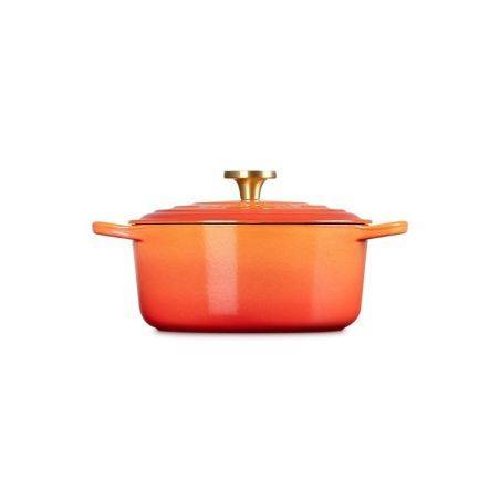 Le Creuset 24cm Flamme Dorée Round Casserole | Le Creuset | Mimocook