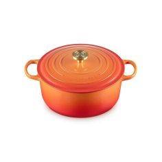 Cocotte 24cm redonda de hierro fundido Flamme Dorée Le Creuset | Le Creuset | Mimocook