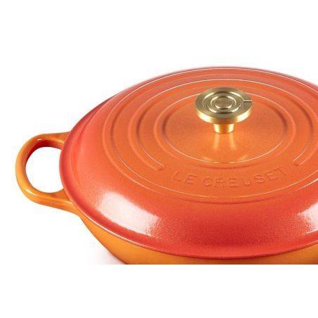 Le Creuset Flamme Dorée Shallow Casserole 30cm | Le Creuset | Mimocook