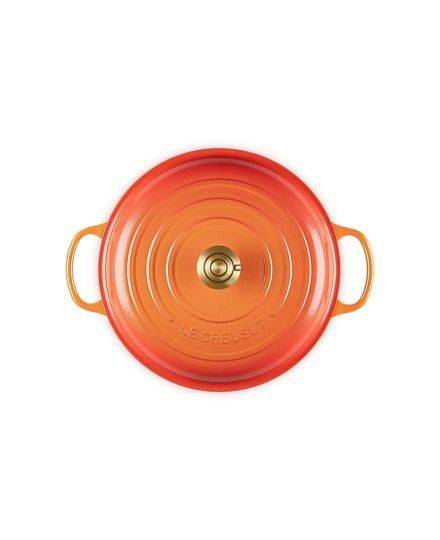Le Creuset Flamme Dorée Shallow Casserole 30cm | Le Creuset | Mimocook
