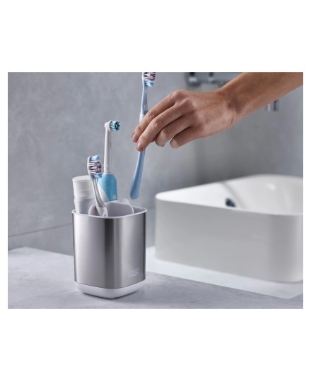 Joseph Joseph EasyStore Stainless Steel Toothbrush Holder | Joseph Joseph | Mimocook