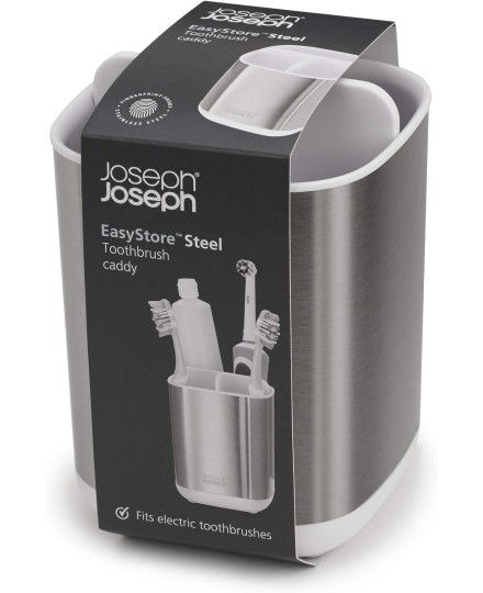 Portacepillos de dientes EasyStore Inox Joseph Joseph | Joseph Joseph | Mimocook