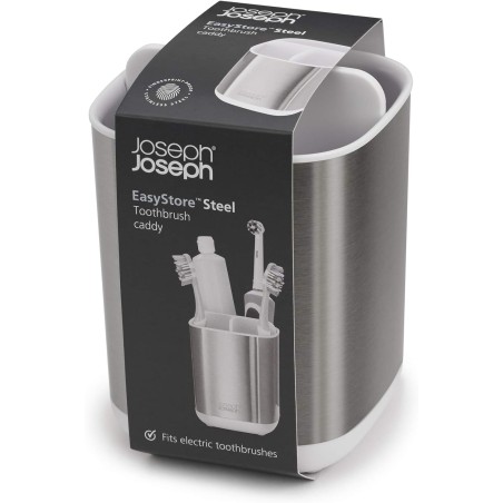 Joseph Joseph EasyStore Stainless Steel Toothbrush Holder | Joseph Joseph | Mimocook