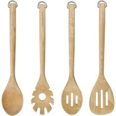 KitchenAid set de 4 Utensílios de cozinha em bétula