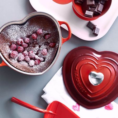 Cocotte corazón de hierro fundido con pomo en forma de corazón Le Creuset | Le Creuset | Mimocook