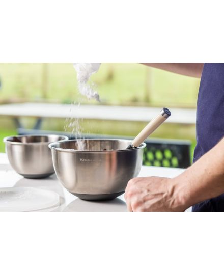 KitchenAid Bols de Mélange en Acier Inox avec Couvercles (Lot de 2) | KitchenAid | Mimocook