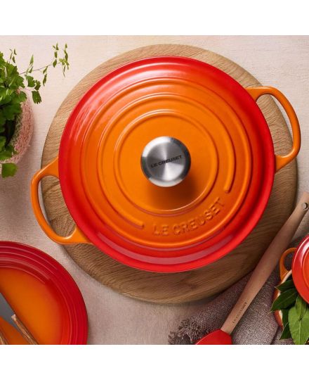 Le Creuset Runder Bräter aus Gusseisen 20cm