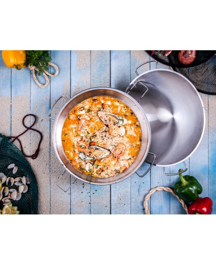 Cataplana Aroma 28 cm Silampos en Acier Inoxydable Poli | Silampos | Mimocook