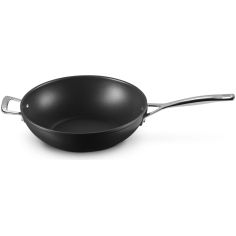 Sartén wok de aluminio antiadherente con asa de soporte Le Creuset