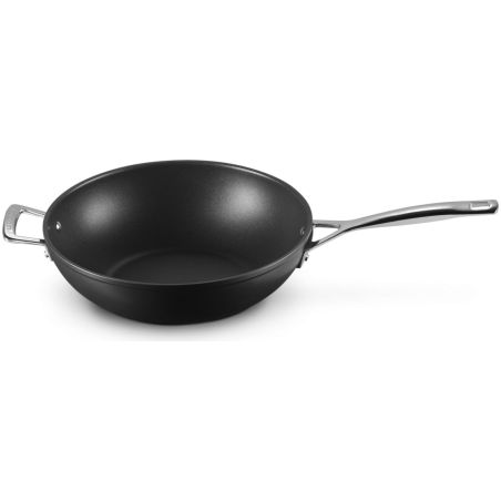 Le Creuset Aluminium-Antihaft Wok-Pfanne mit Gegengriff