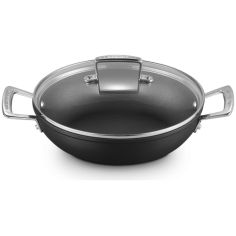 Cacerola baja de aluminio antiadherente con tapa de vidrio Le Creuset