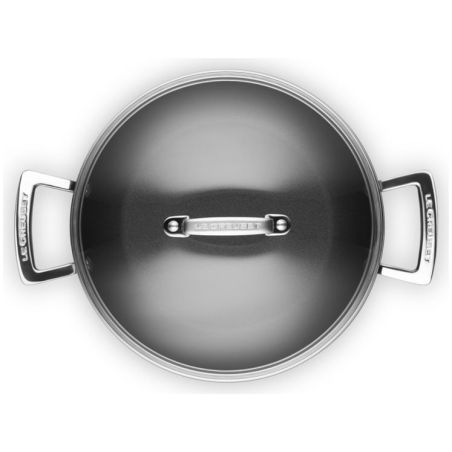 Cacerola baja de aluminio antiadherente con tapa de vidrio Le Creuset