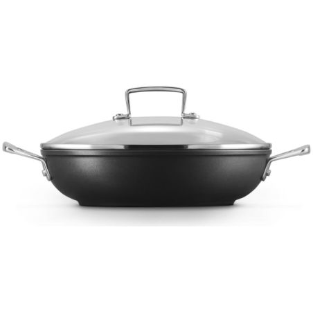 Panela baixa com tampa em alumínio Le Creuset
