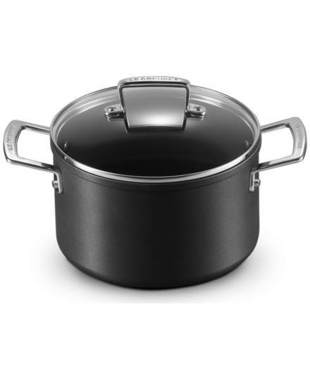 Faitout Anti-Adhérent Les Forgées avec Couvercle Verre Le Creuset