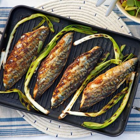 Le Creuset Toughened Non-Stick 35x25cm Ribbed Rectangular Grill