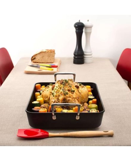 Bandeja asadora rectangular de aluminio antiadherente Le Creuset