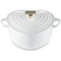 Cocotte corazón de hierro fundido con pomo en forma de corazón Le Creuset