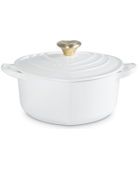 Cocotte corazón de hierro fundido con pomo en forma de corazón Le Creuset