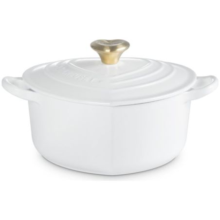 Cocotte corazón de hierro fundido con pomo en forma de corazón Le Creuset