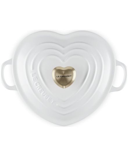 Cocotte corazón de hierro fundido con pomo en forma de corazón Le Creuset