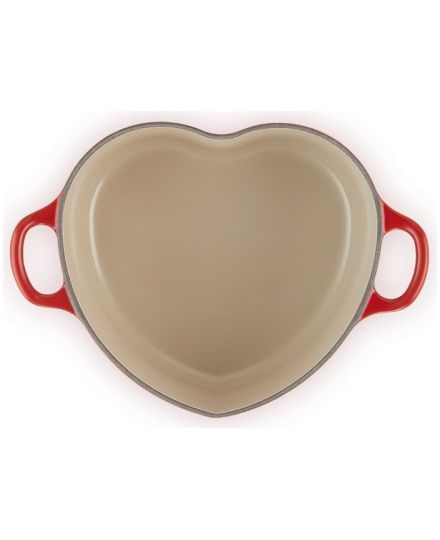Cocotte corazón de hierro fundido con pomo en forma de corazón Le Creuset