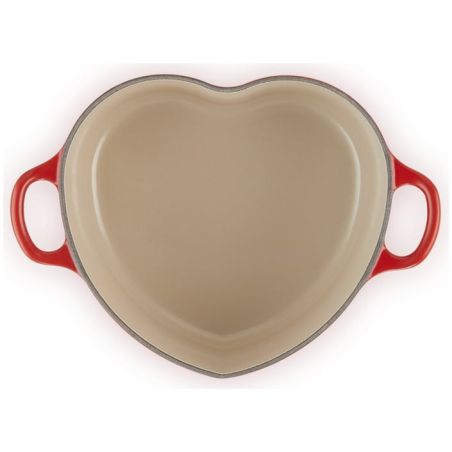 Cocotte Cœur en fonte émaillée avec bouton cœur Le Creuset