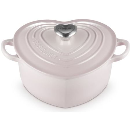 Cocotte Cœur en fonte émaillée avec bouton cœur Le Creuset