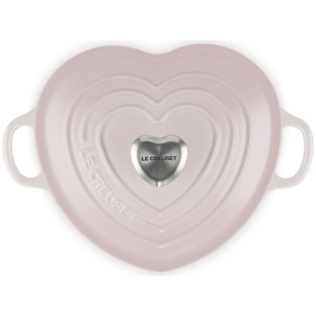 Cocotte Cœur en fonte émaillée avec bouton cœur Le Creuset