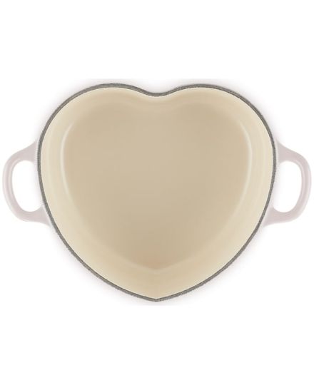 Le Creuset Herzbräter mit Herzknopf aus Gusseisen