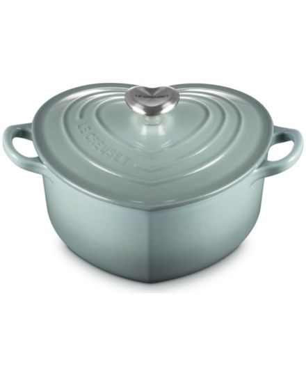 Le Creuset Herzbräter mit Herzknopf aus Gusseisen