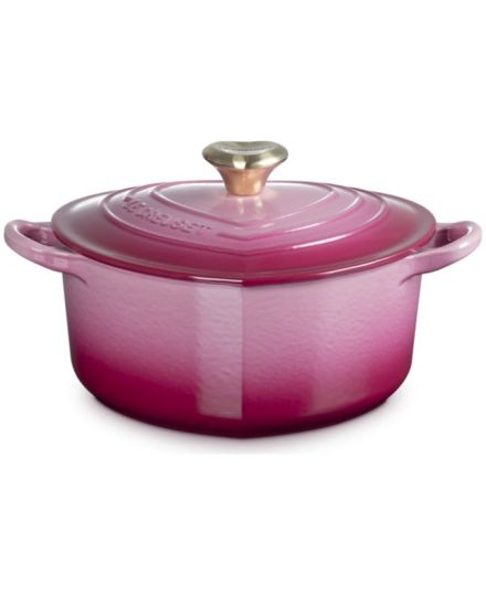 Cocotte Cœur en fonte émaillée avec bouton cœur Le Creuset