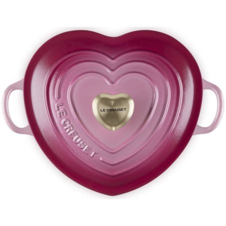 Cocotte corazón de hierro fundido con pomo en forma de corazón Le Creuset