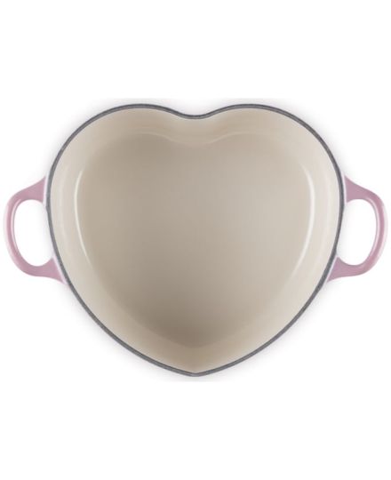 Cocotte corazón de hierro fundido con pomo en forma de corazón Le Creuset