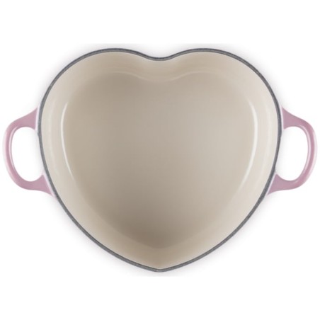 Cocotte Cœur en fonte émaillée avec bouton cœur Le Creuset