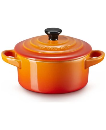 Le Creuset Mini Cocotte mit farbigem Knauf