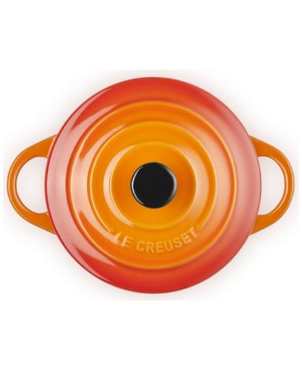 Le Creuset Mini Cocotte mit farbigem Knauf
