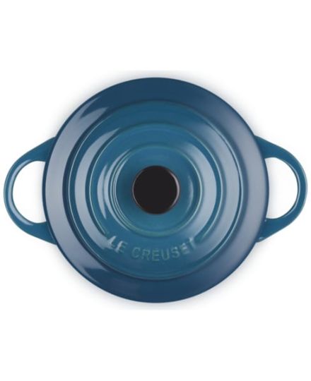 Le Creuset Mini Cocotte mit farbigem Knauf