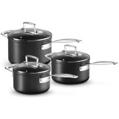 Set de 3 cazos de aluminio antiadherente Le Creuset