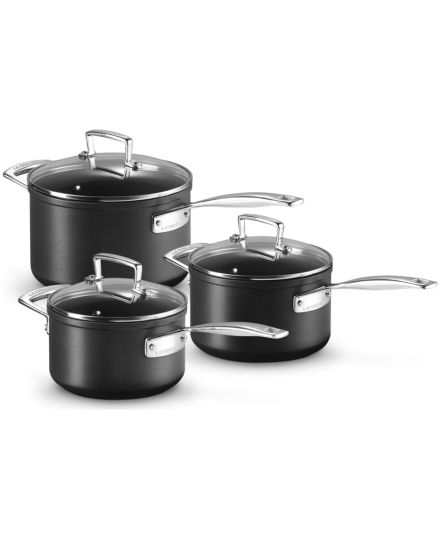 Le Creuset Set de 3 Cazos de Aluminio Antiadherente | Le Creuset | Mimocook