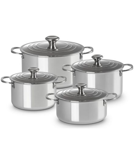 Trem de cozinha 4 peças em inox 3ply plus da Le Creuset | Le Creuset | Mimocook