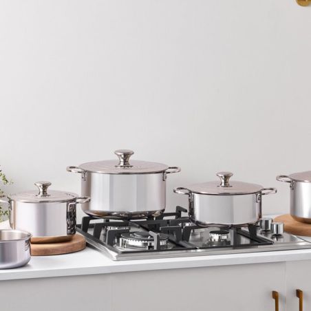 Le Creuset 5-teiliges Topfset aus 3-ply PLUS Edelstahl | Le Creuset | Mimocook